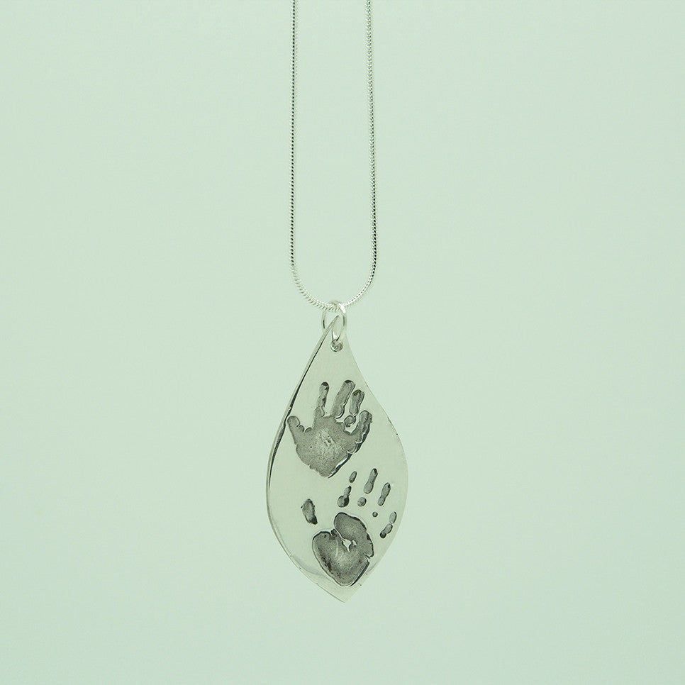 Solid Silver Double Pendant (Large & Medium)