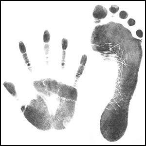 Handprint / Footprint / Paw Print to add onto any milk, curl, cord, ash, pendant or charm