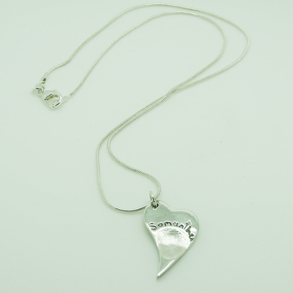 Solid Silver Double Pendant (Large & Medium)