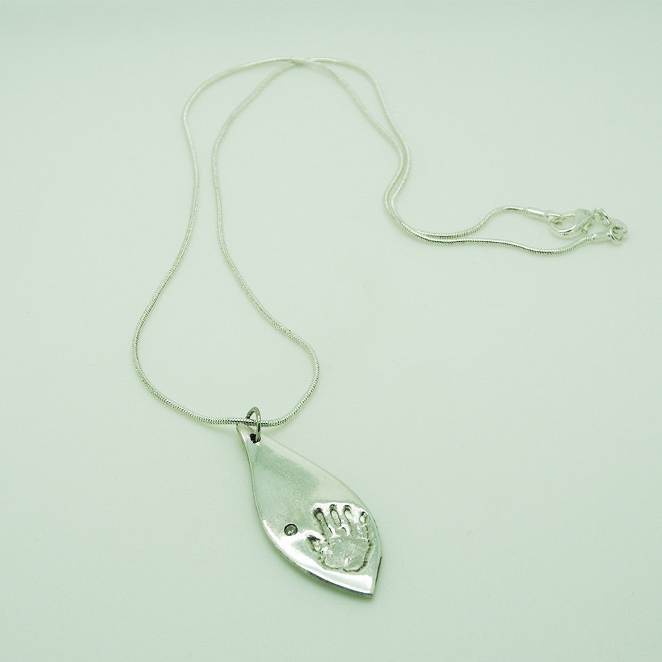 Solid Silver Double Pendant (Large & Medium)